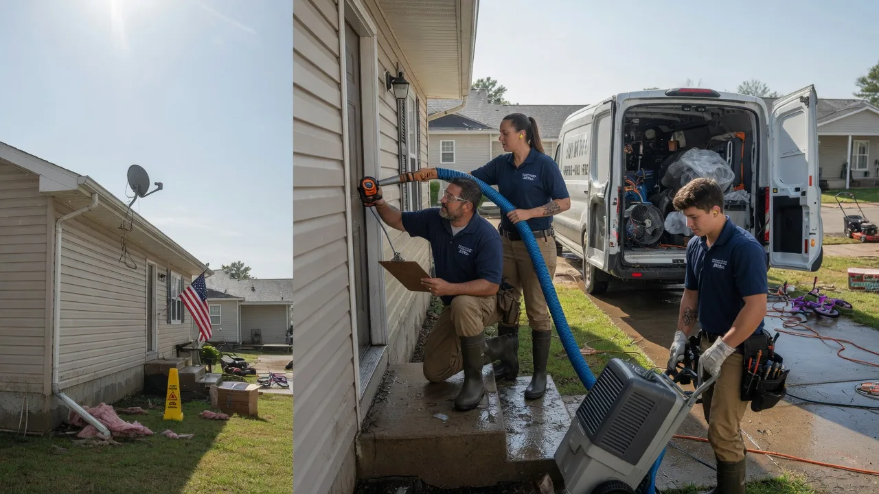 Ceiling Water Damage Restoration in Poseyville, IN near me